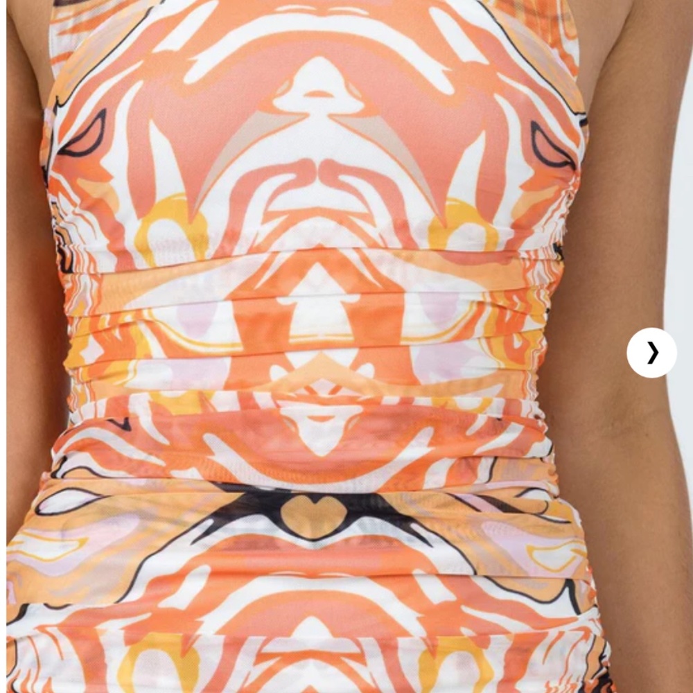 Princess Polly VIVIANA MINI DRESS ORANGE - Picture 6 of 6